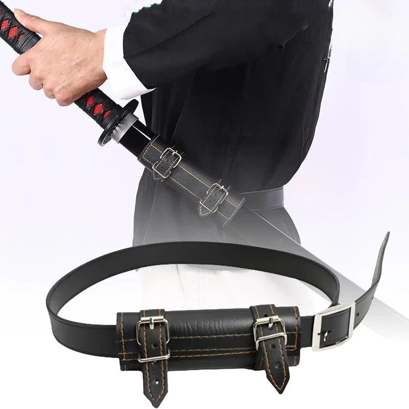 Anime Cosplay Katana - 日本の武士の剣の袖ストラップ,悪魔の刃,アニメのコスプレアクセサリー,忍者刀鞘ベルトホルダー,ベルトホルスター
