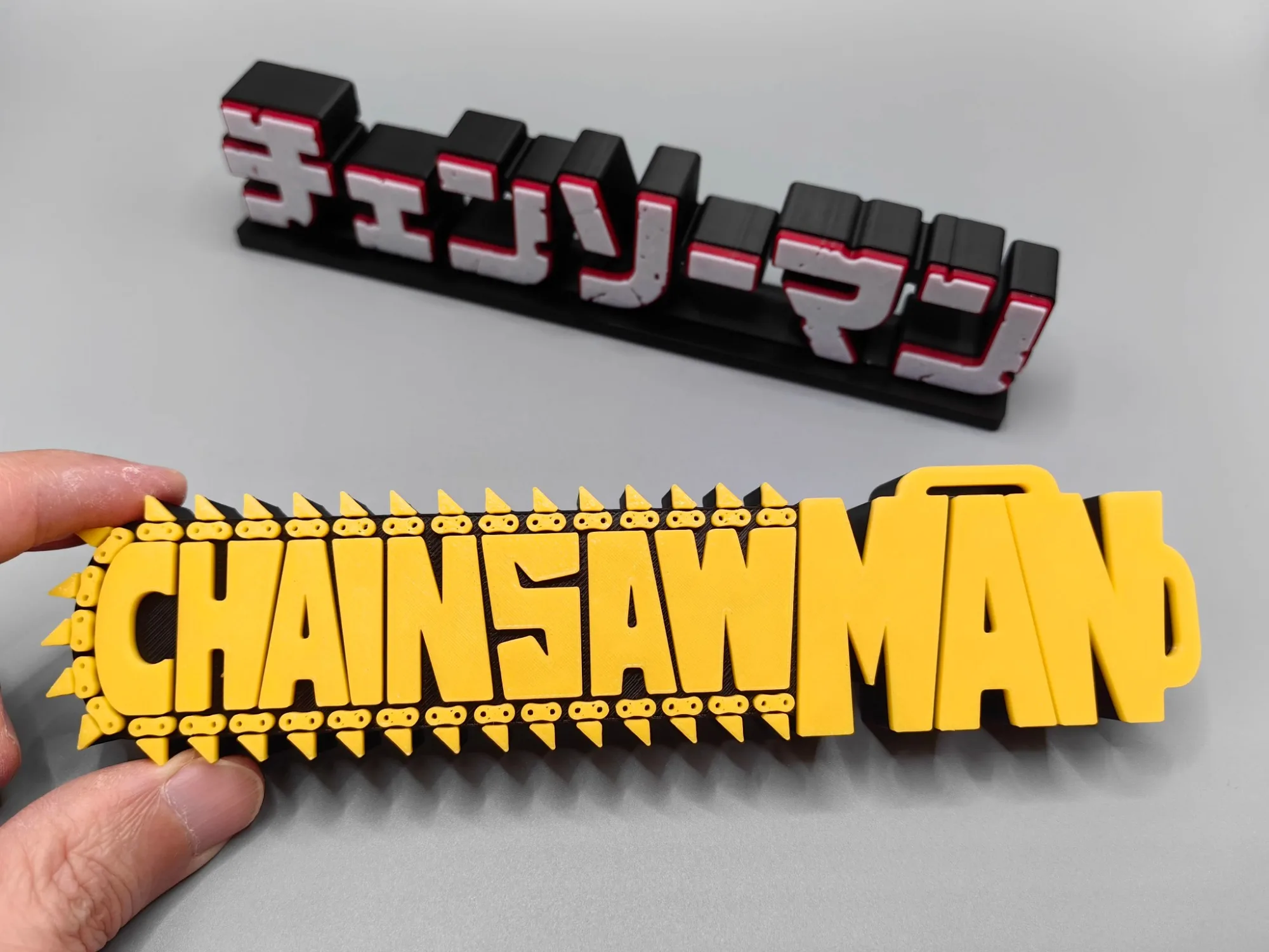 Anime Cosplay Chainsaw Man - アニメチェーンソーマン 3D ロゴモデル人形看板デンジポチタマキマ PVC フィギュアディスプレイコスプレ展示装飾玩具