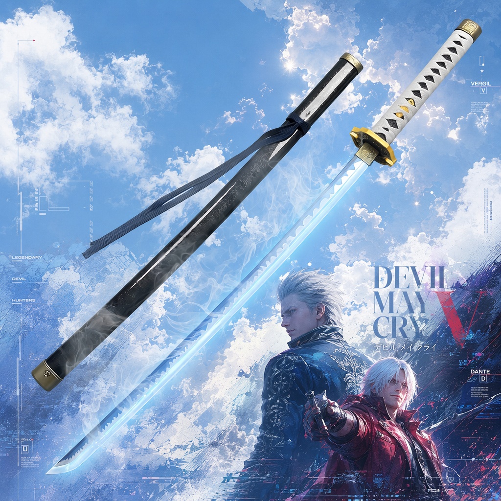 Anime Cosplay Katana - 40インチ デビルメイクライ DMC バージル カタナ アニメ