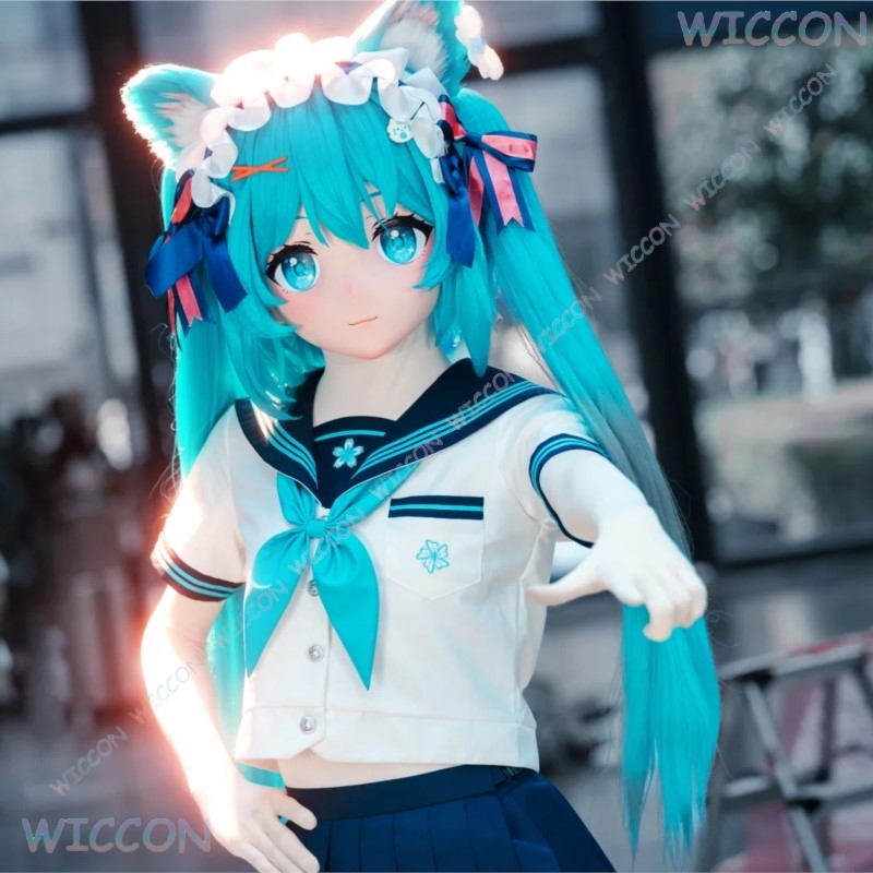 Anime Cosplay Face - 着ぐるみ女性用フェイスマスクアニメゲームコスプレヘッドベーススカルフルセットヘルメットコスプレDIYアクセサリーロールプレイ後頭部シェルキグ