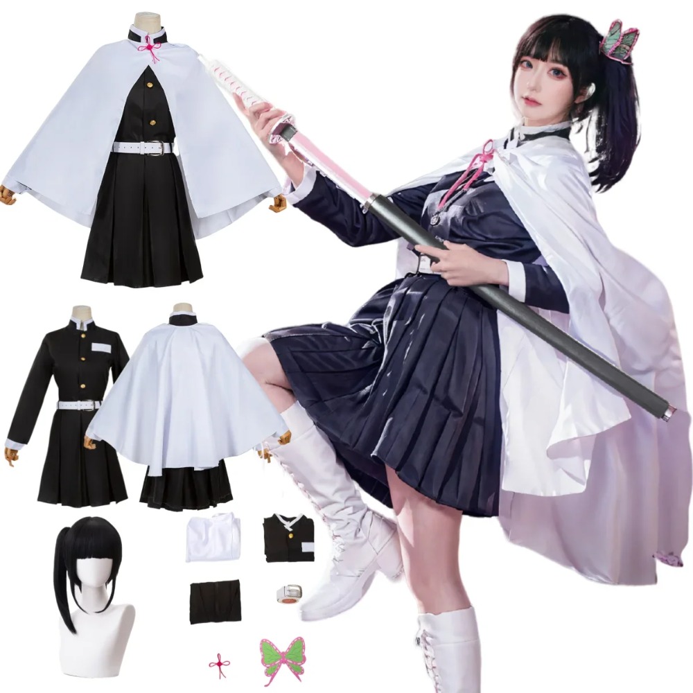 女性のためのツイユリカナオコスプレ衣装,大人のアニメユニフォ - Demon Slayer Haori のレビューと価格