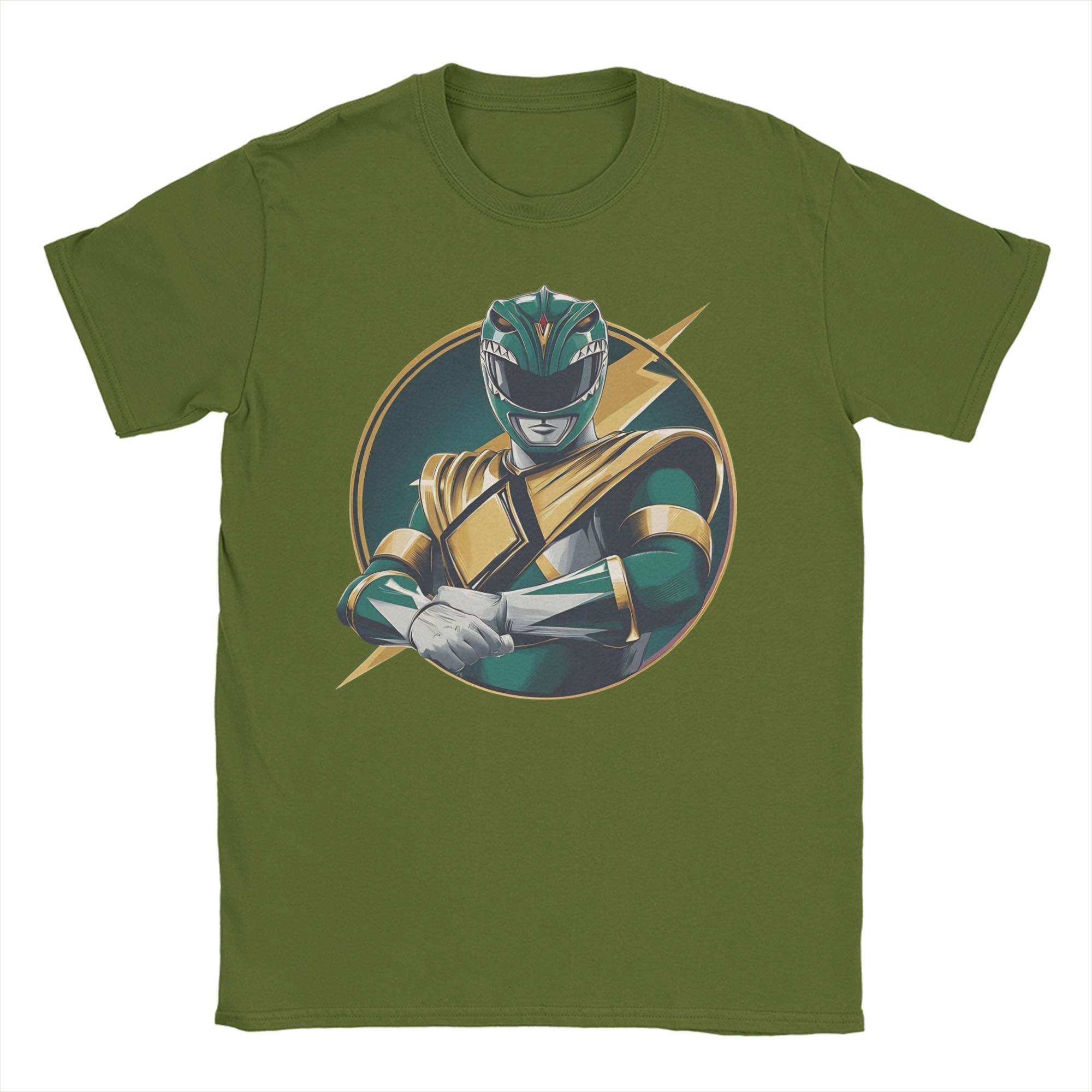 グリーンパワーレンジャー Tシャツ男性女性綿 100% 面白 - Anime Cosplay Ideas Male のレビューと価格