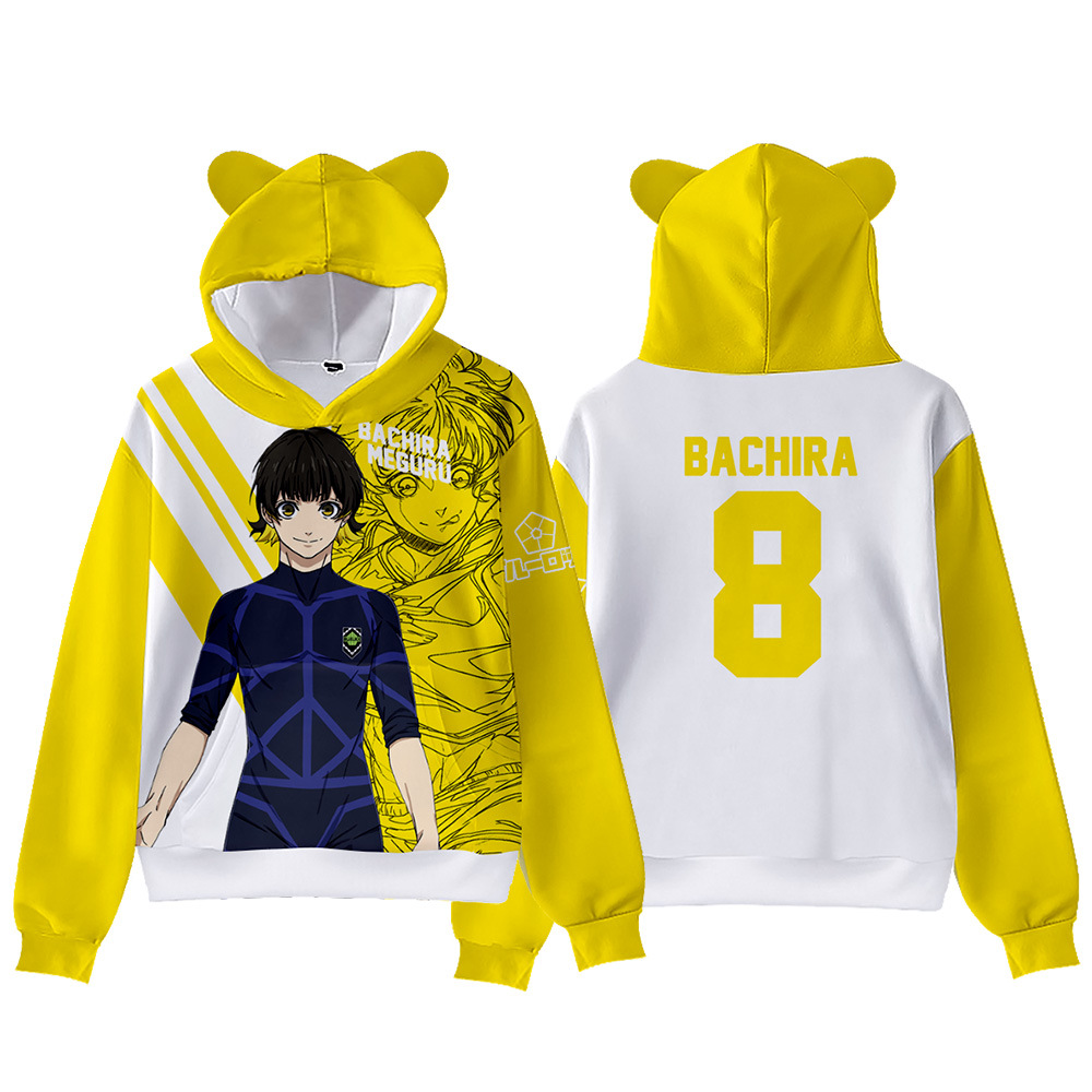 日本のアニメ「BLUE LOCK」のコスプレ用猫耳パーカー、 - Anime Cosplay Shop のレビューと価格