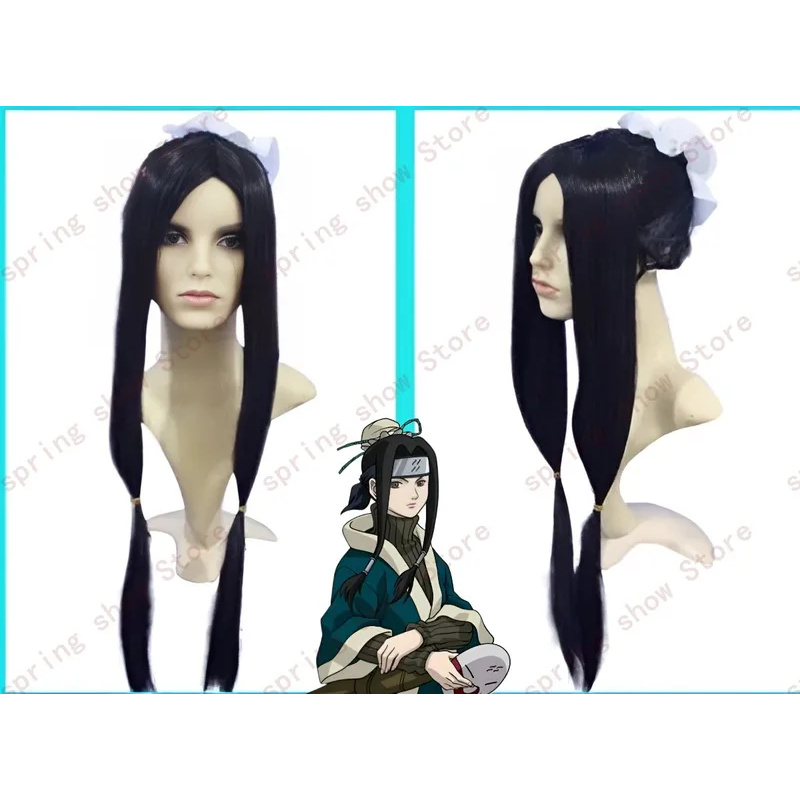 DY20JP アニメ水の国ユキ一族ハクコスプレ衣装髪帽子黒ロ - Anime Cosplay Long Black Hair のレビューと価格