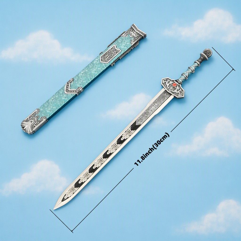 11インチ ナラカ・ブレードポイント刀 アニメコスプレ小道具 - Anime Cosplay Katana のレビューと価格