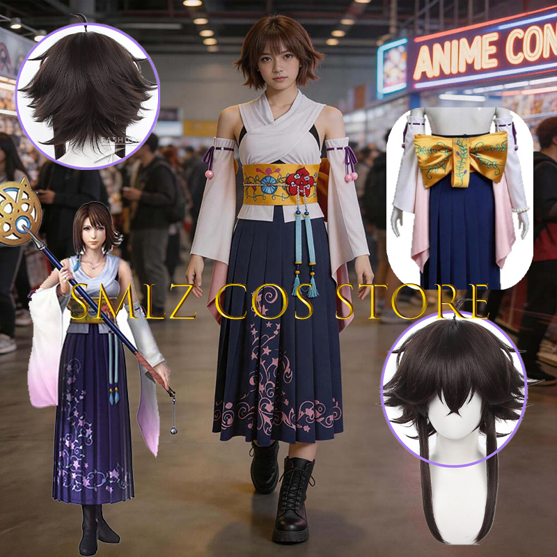 Smlz FFX ユナコスプレアニメ FF10 X 衣装女性 - Anime Cosplay Girl Costume のレビューと価格