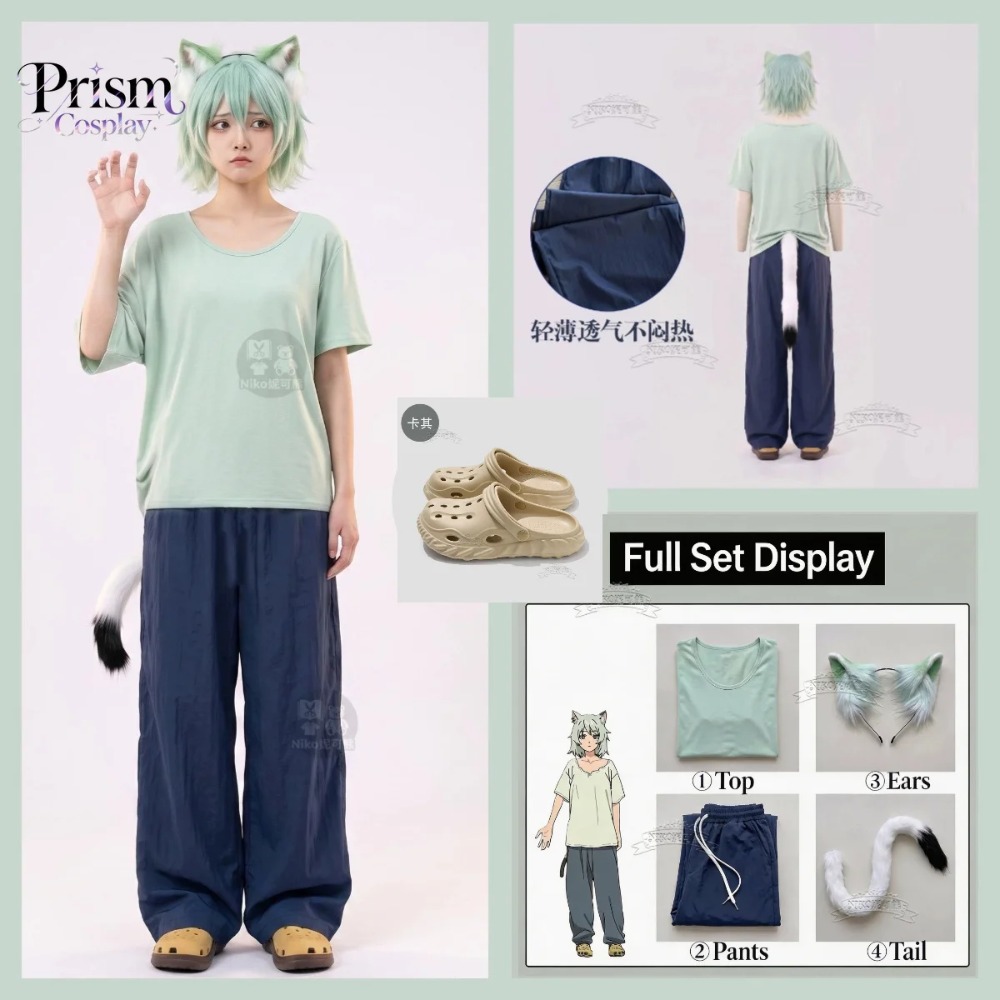 ヤニネコサトウヤニココスプレ衣装女性フルセットウィッグ付き猫 - Anime Cosplay Cat のレビューと価格