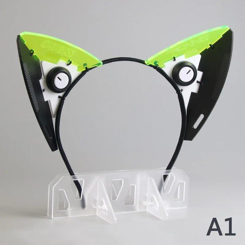 サイバーパンクコスプレマスクヘッドバンド機能的な機械式猫耳ヘ - Anime Cosplay Cat のレビューと価格