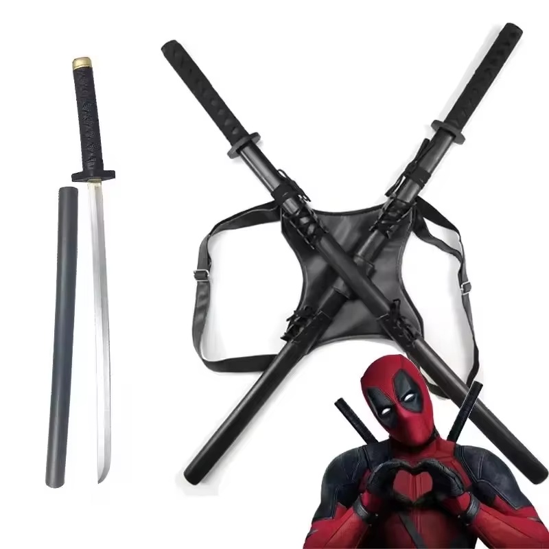 2025年新作 61cm デッドプール刀 PU製 アニメソウ - Anime Cosplay Katana のレビューと価格