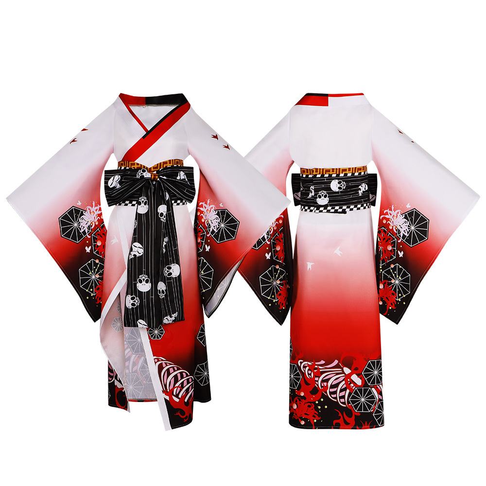 チェーンソーマン百鬼夜行着物コスプレ衣装マキマパワージャパン - Anime Cosplay Makima のレビューと価格