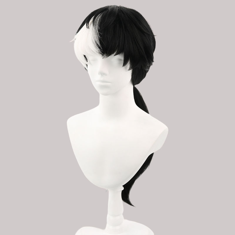 ゲーム「エース・アトーニー」サイモン・ブラッククイル コスプ - Anime Cosplay Long Black Hair のレビューと価格