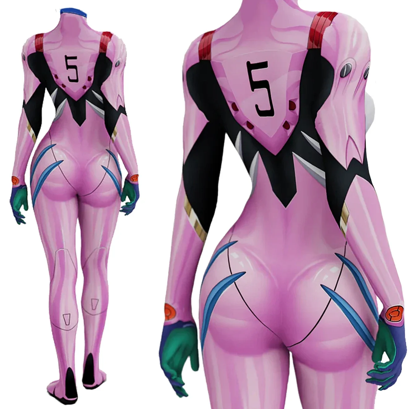 アニメEVA 05 マキナミ コスプレ衣装 スーパーヒーロー - Anime Cosplay Girl Costume のレビューと価格