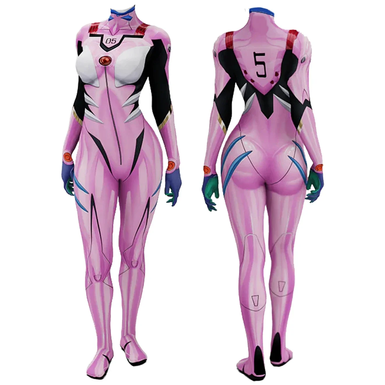 アニメEVA 05 マキナミ コスプレ衣装 スーパーヒーロー - Anime Cosplay Girl Costume のレビューと価格