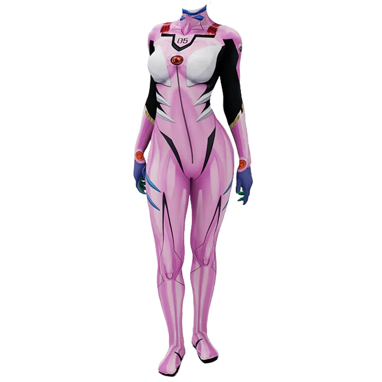 アニメEVA 05 マキナミ コスプレ衣装 スーパーヒーロー - Anime Cosplay Girl Costume のレビューと価格