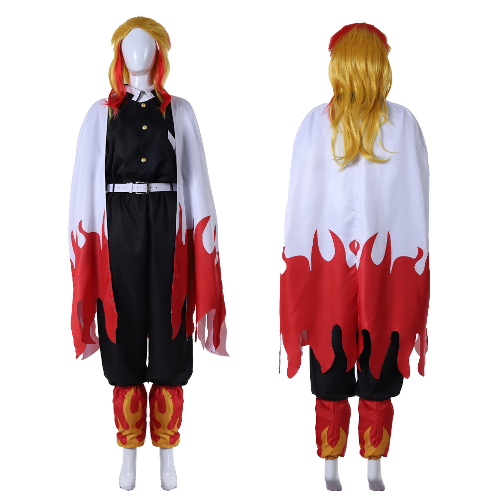 炎柱コスプレ制服フル着物セットアニメ詳細炎羽織キャプテンコー - Demon Slayer Haori のレビューと価格