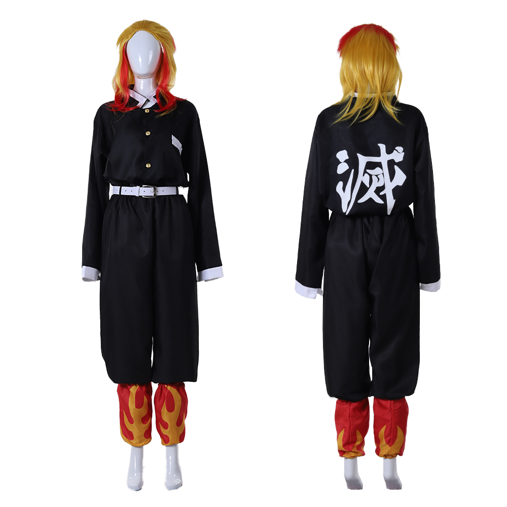 炎柱コスプレ制服フル着物セットアニメ詳細炎羽織キャプテンコー - Demon Slayer Haori のレビューと価格