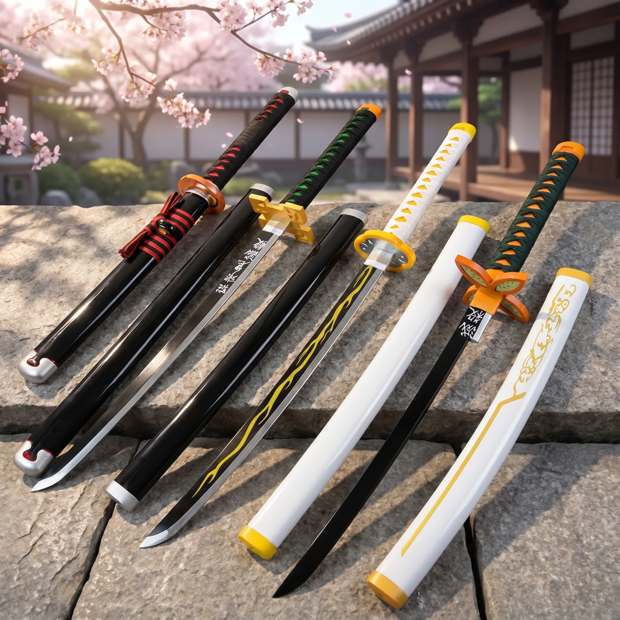72 104cm 鬼滅の刃 刀 竈門炭治郎 竈門善逸 三緑ア - Anime Cosplay Katana のレビューと価格