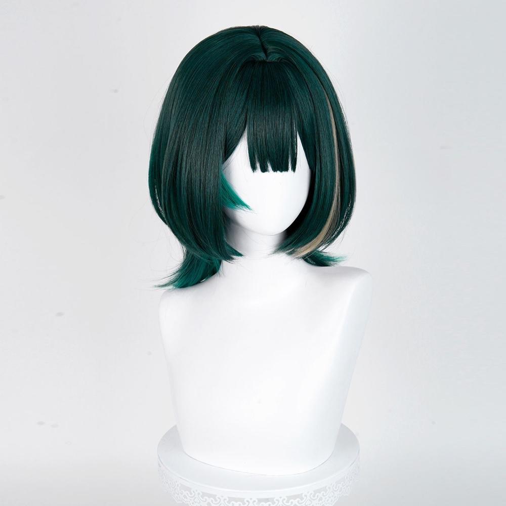 アニメネフェルコスプレウィッググリーンハイライトウィッグ女性 - Anime Cosplay Girl Costume のレビューと価格