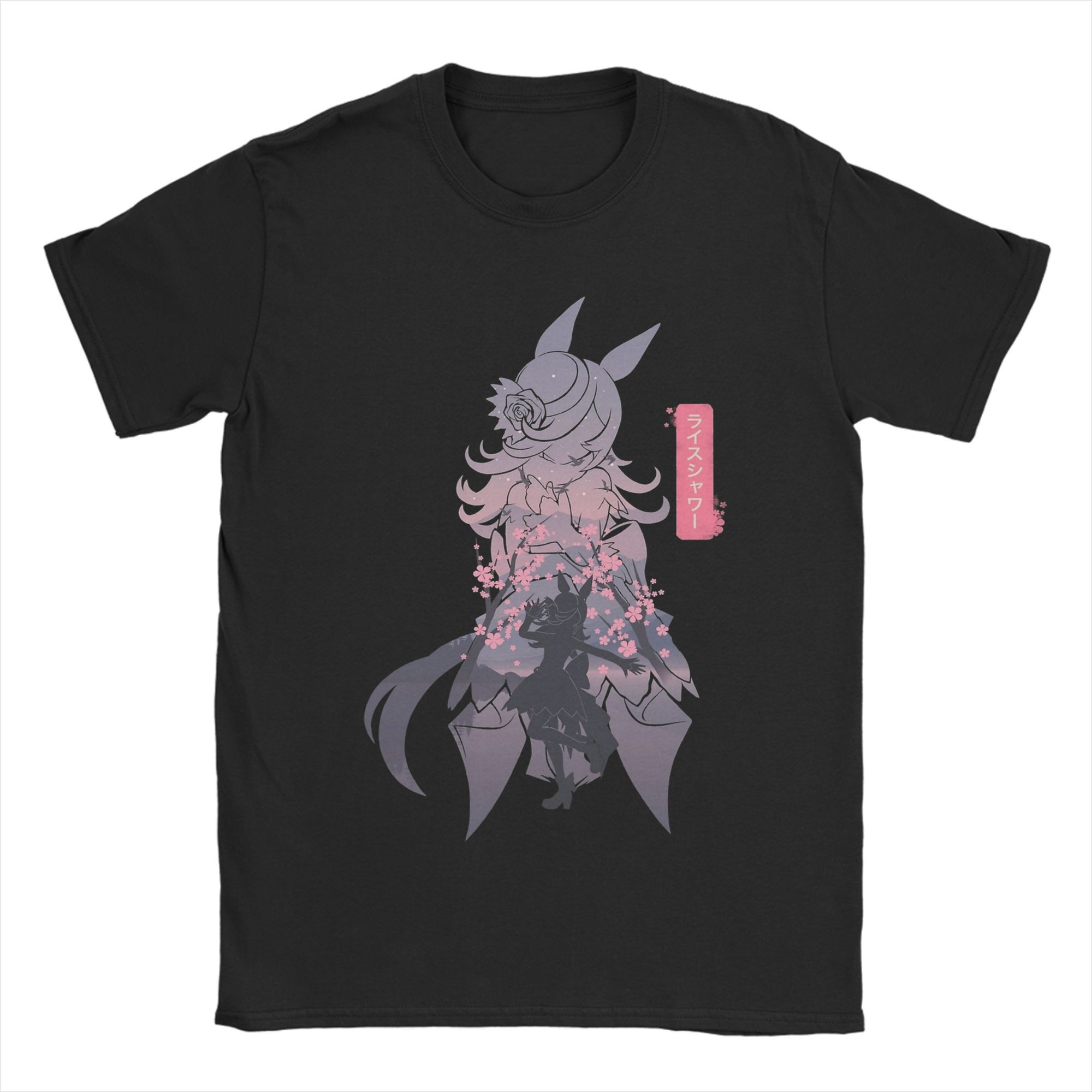 ライスシャワーウマ娘アニメ Tシャツメンズコットンレジャー  - Anime Cosplay Ideas Male のレビューと価格