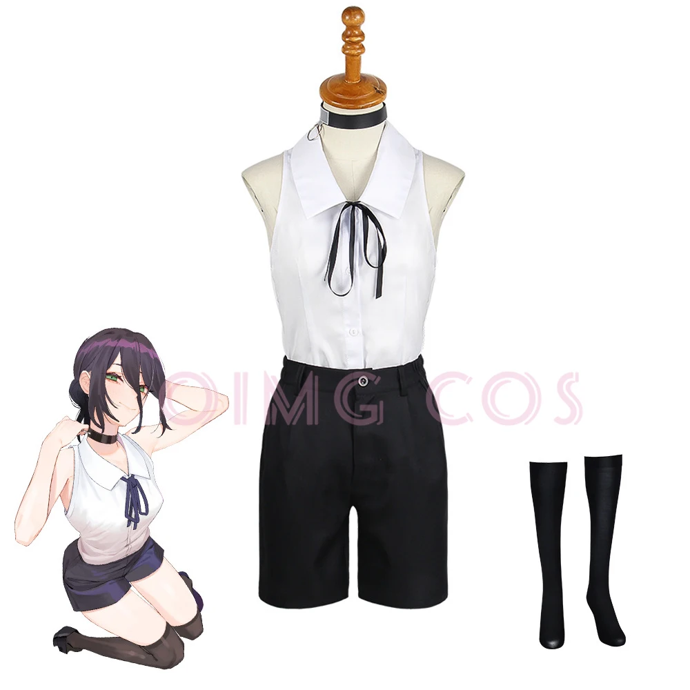 Reze コスプレ衣装チェーンソーマン衣装ブルースーツシャツ - Anime Cosplay Chainsaw Man のレビューと価格