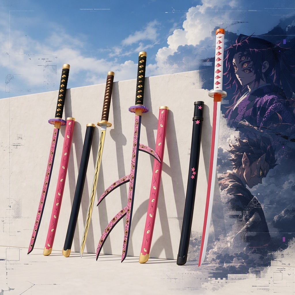 40インチ 鬼滅の刃 我妻善逸 刀 アニメ コスプレ 小道具 - Anime Cosplay Katana のレビューと価格