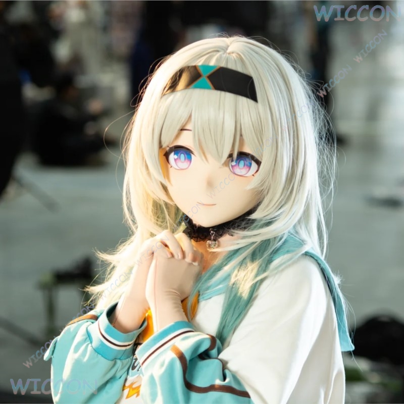 着ぐるみ女性用フェイスマスクアニメゲームコスプレヘッドベース - Anime Cosplay Face のレビューと価格