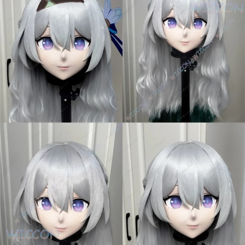 着ぐるみ女性用フェイスマスクアニメゲームコスプレヘッドベース - Anime Cosplay Face のレビューと価格