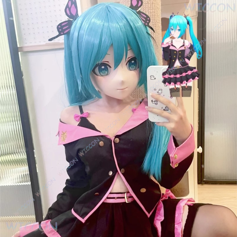 着ぐるみ女性用フェイスマスクアニメゲームコスプレヘッドベース - Anime Cosplay Face のレビューと価格